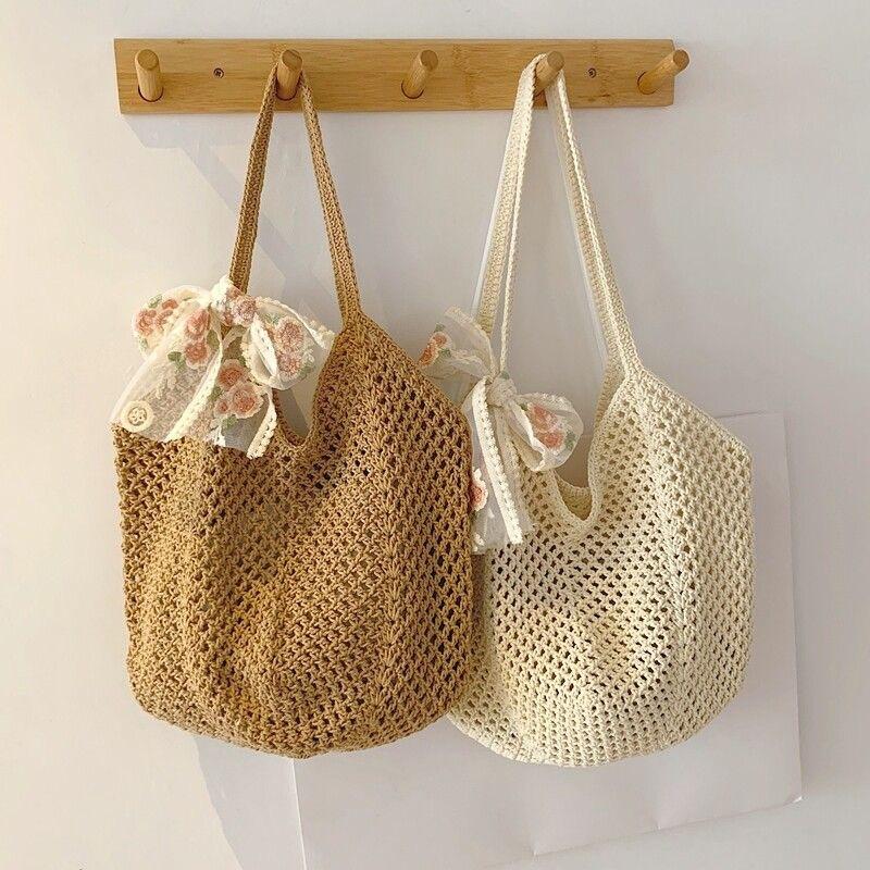 Luxury Beach Bags Ysl - Dokuma Çantalar Büyük Kapasiteli Kadın Omuz