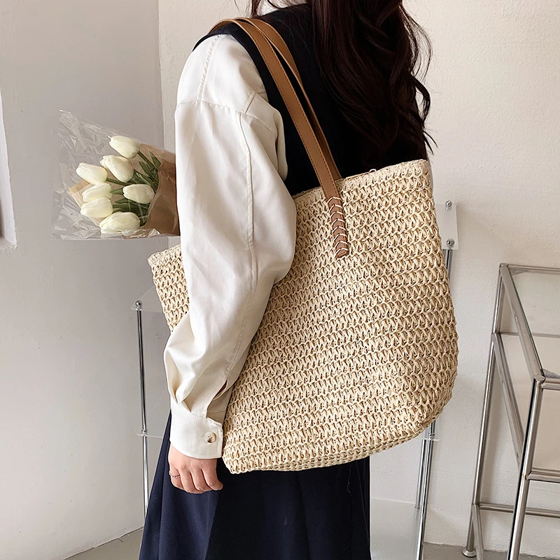 Luxury Beach Bags Ysl - Kadın omuz çantası Bohemian 2024 yaz