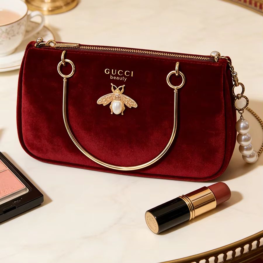 Luxury Beach Bags Ysl - Gucci Kadın Çantası Orta Boy Şarap