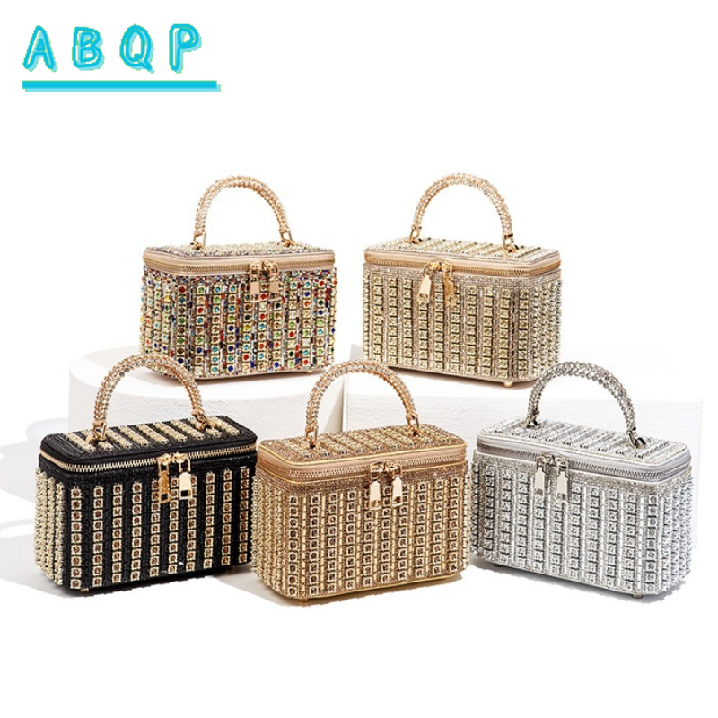 Luxury Bags Shopping - Akşam Yemeği Kadın Çantası Elmaslı Parlak
