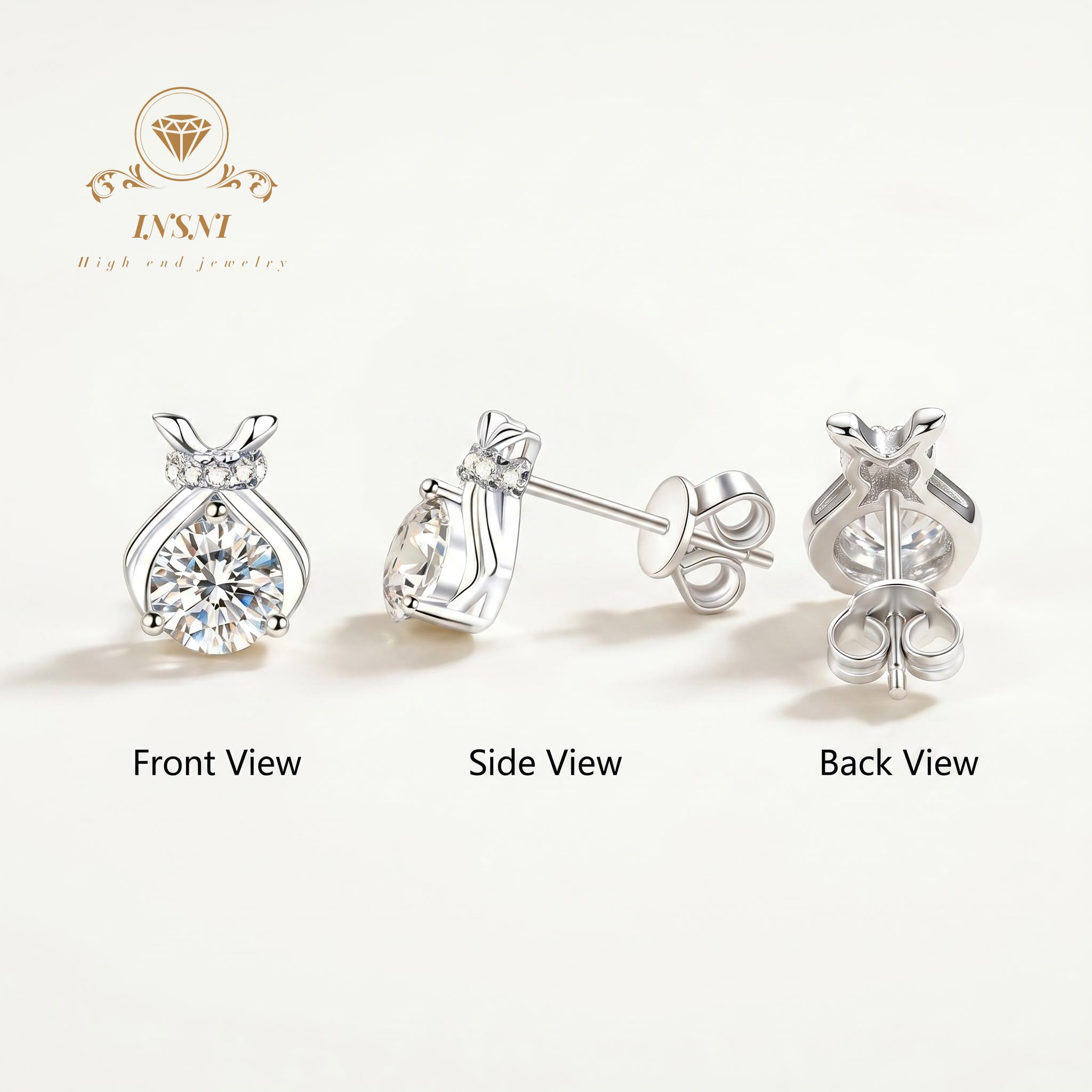 S925 Gümüş Mozanit Yay Şanslı  - Luxury Bags Affordable incelemesi ve fiyatı