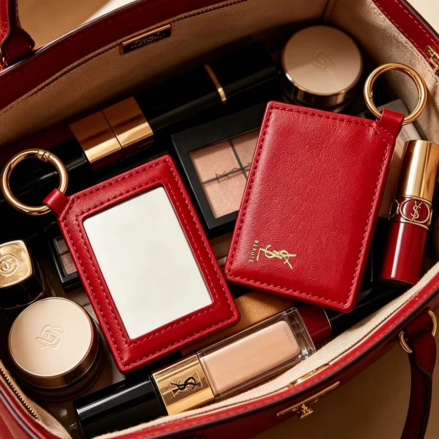 YSL Kırmızı Deri Kare Mini Cep - Luxury Beach Bags Ysl incelemesi ve fiyatı